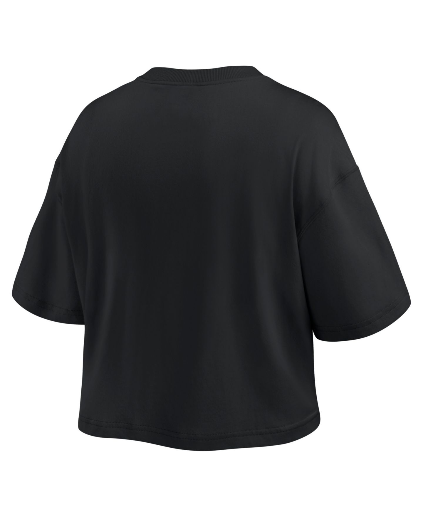 Женская футболка Fanatics Black Chicago Cubs Americana Crop — фото 3