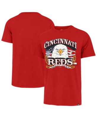 Men's Red Cincinnati Reds Americana Eagle T-Shirt