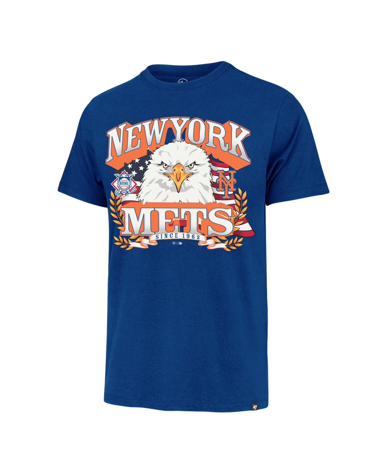 Men's Royal New York Mets Americana Eagle T-Shirt