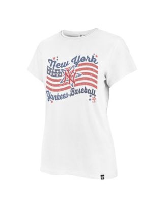 Women's White New York Yankees Americana Regional Frankie T-Shirt