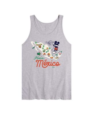 Men's Disney Mickey Mexico Map Graphic Tank Top