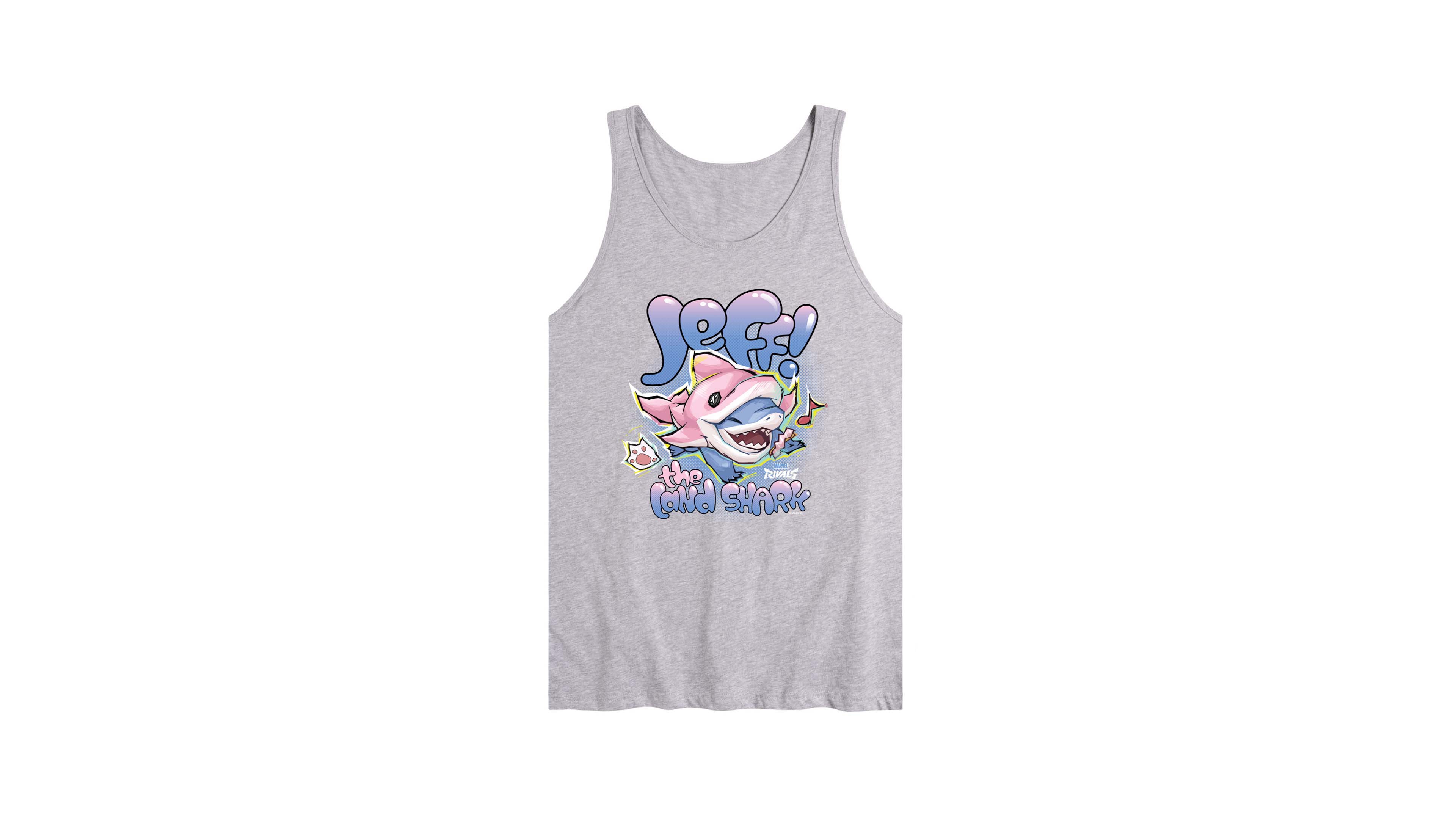 Airwaves Men's Marvel Rivals Jeff Kawaii Graphic Tank Top
