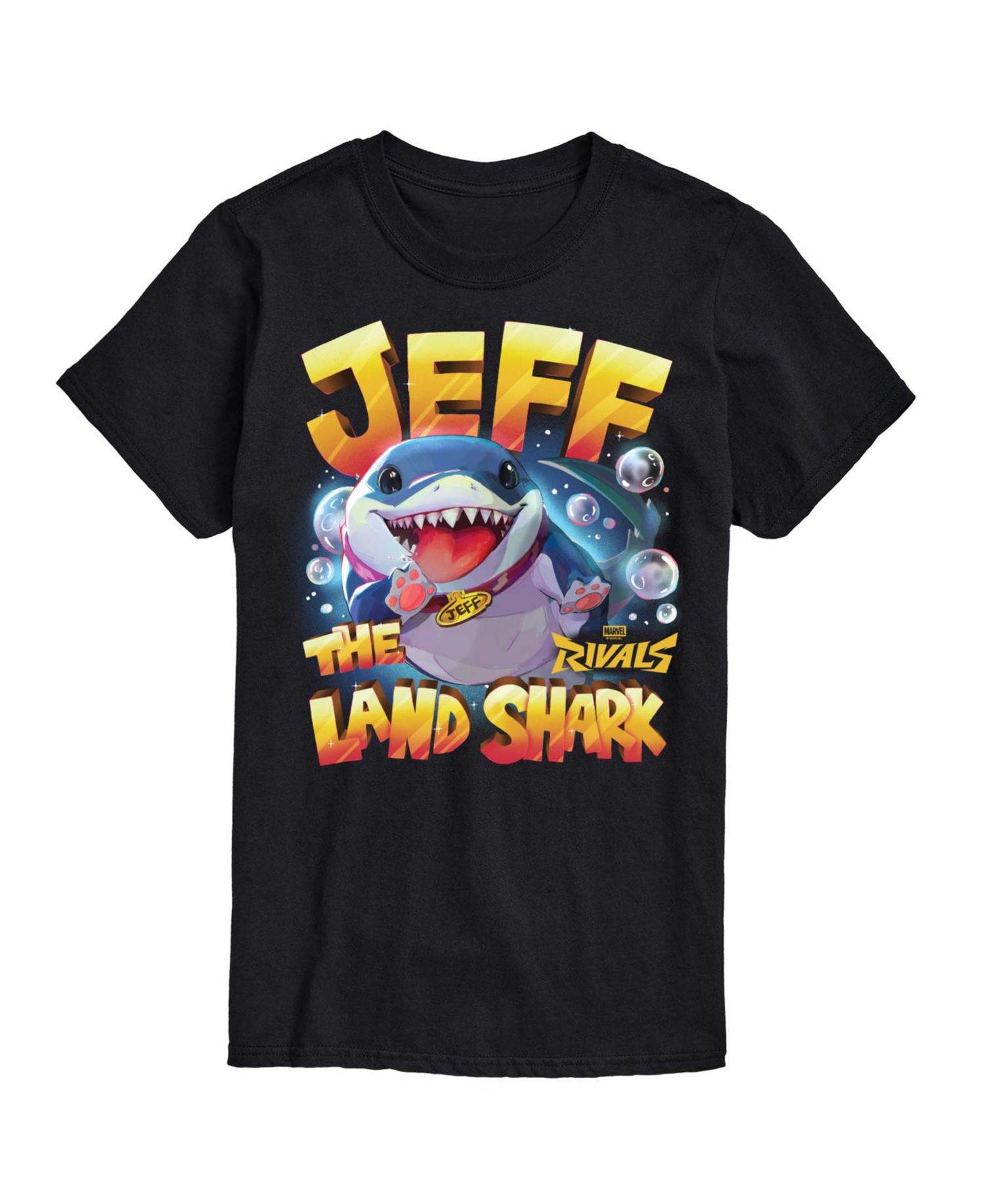 Men's Marvel Rivals Jeff The Landshark Graphic T-Shirt