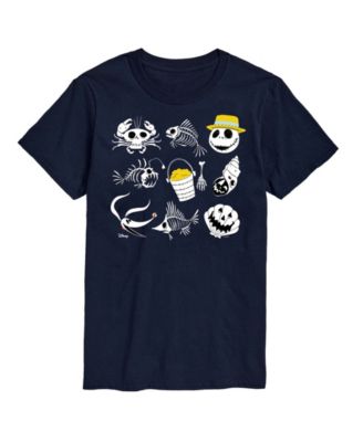 Men's The Nightmare Before Christmas Beach Crew Grid Graphic T-Shirt