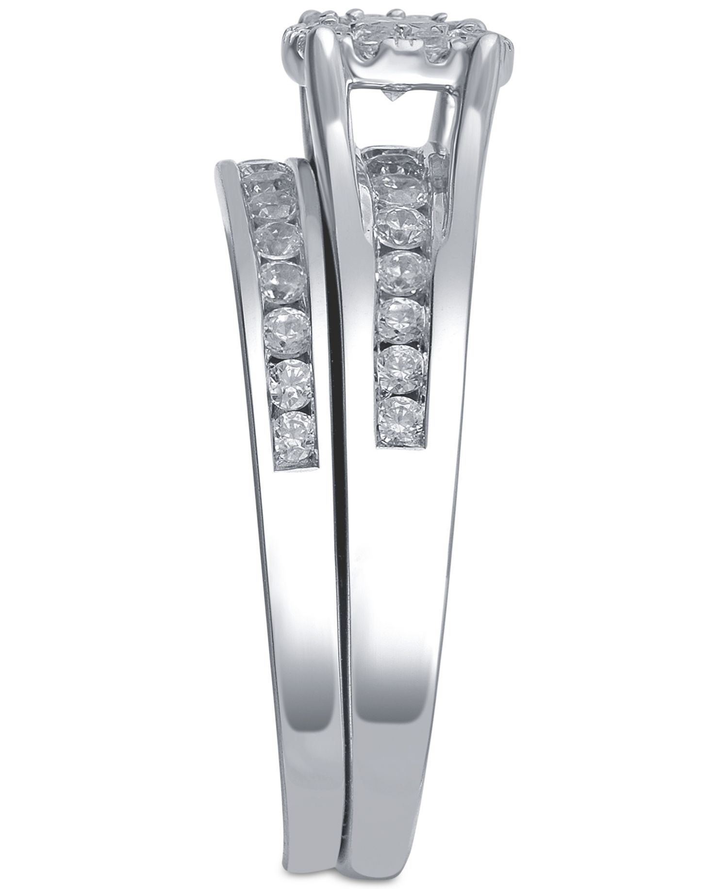 Diamond Bridal Channel Set (1 ct. t.w.) in 14k White, Yellow or Rose Gold