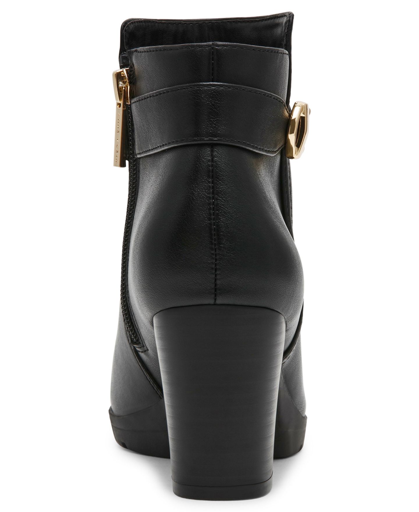 Женские ботинки Anne Klein Reins Zipper Dress Booties, цвет: Чёрный гладкий — фото 4