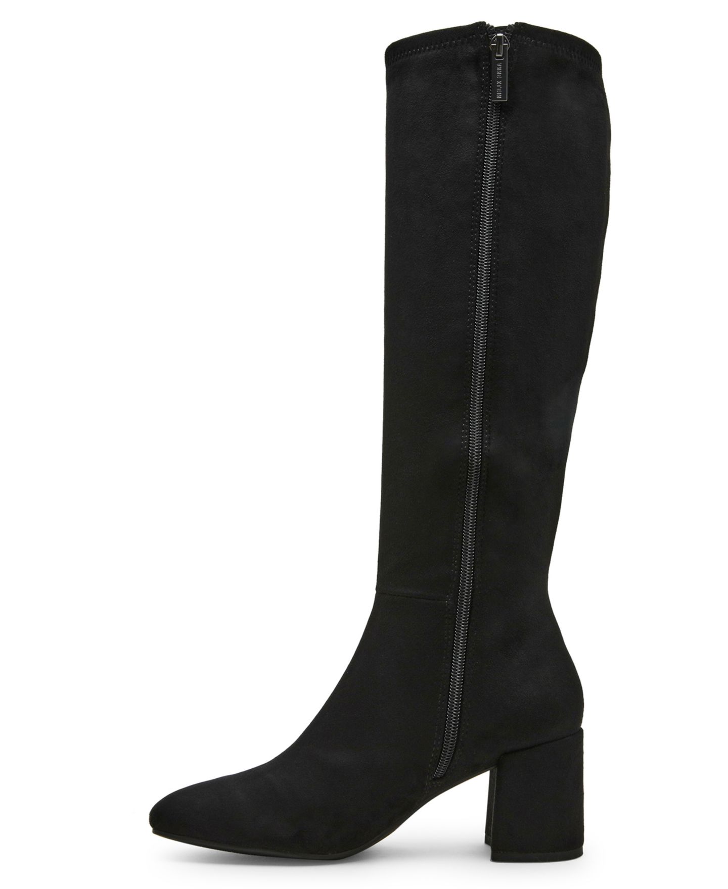 Женские ботинки Anne Klein Lory Block Heel Tall, цвет: Чёрный замшевый — фото 7