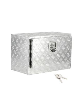 Heavy Duty Aluminum Underbody Truck Tool Box, Outdoor Lockable Diamond Plate Storage Box
