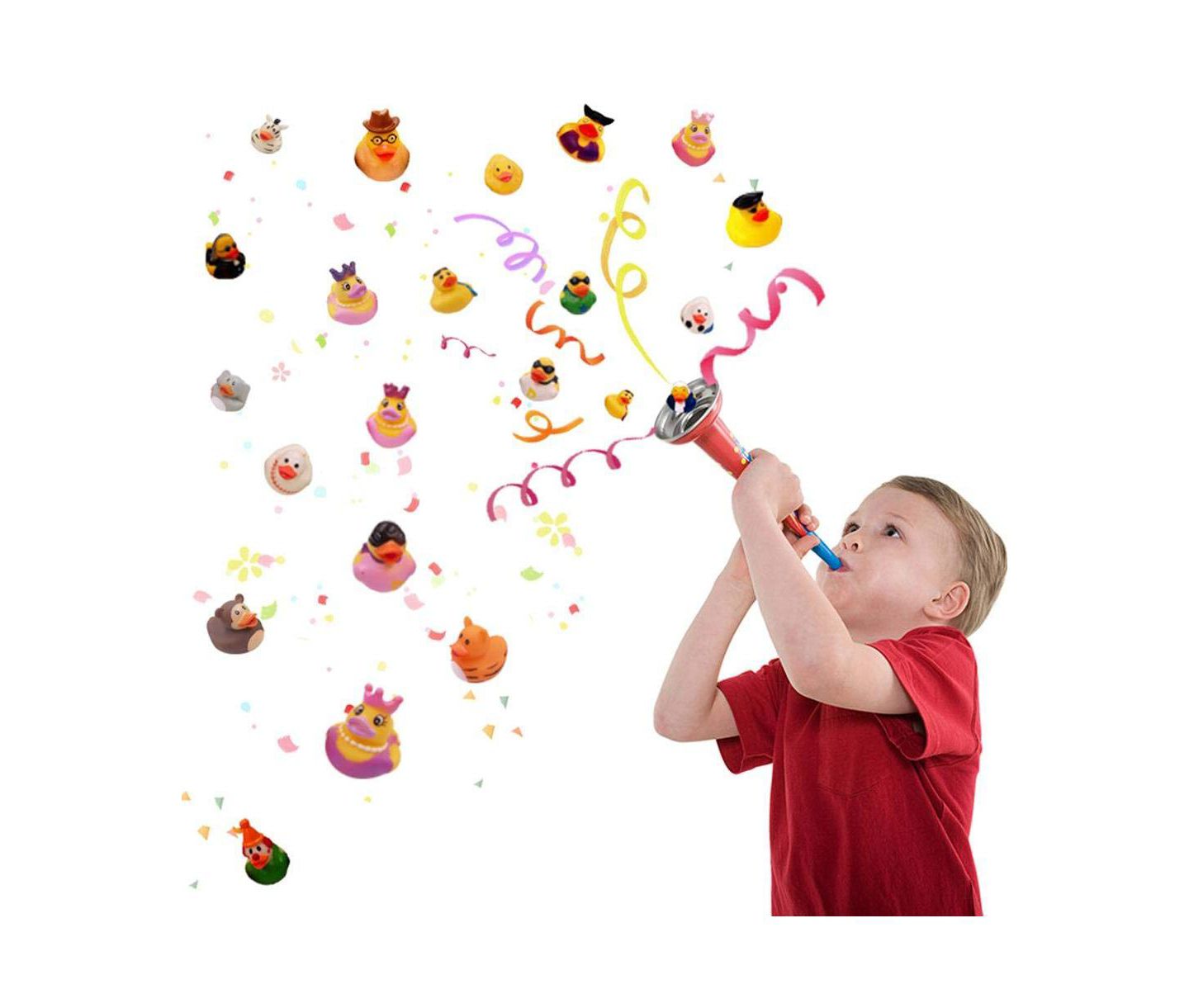Детские игрушки GNUADZ 200Pack Rubber Duck Bath Toy Party Favors 50 Styles, цвет: Разноцветный — фото 2