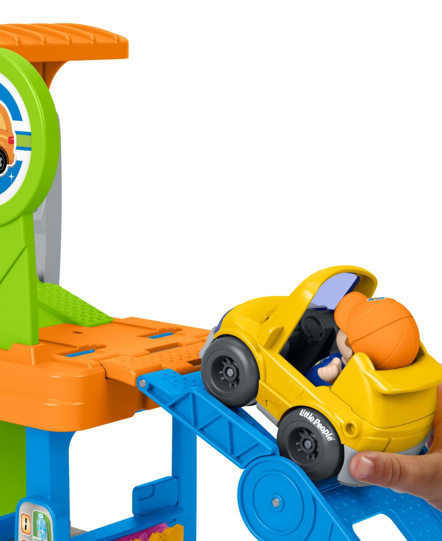 Детский игровой набор Fisher Price Little People Fillin' Fun Service Station Folding-Ramp Playset, Ages 1+ — фото 4