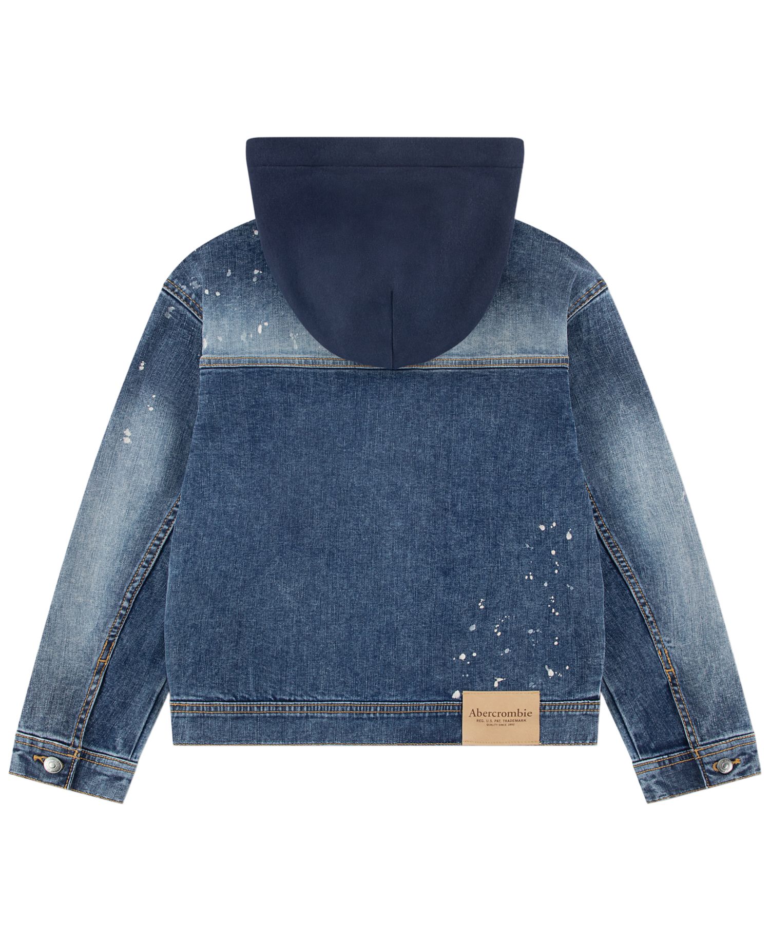 Boys' 5-18 Long-Sleeve Hooded Denim Jacket