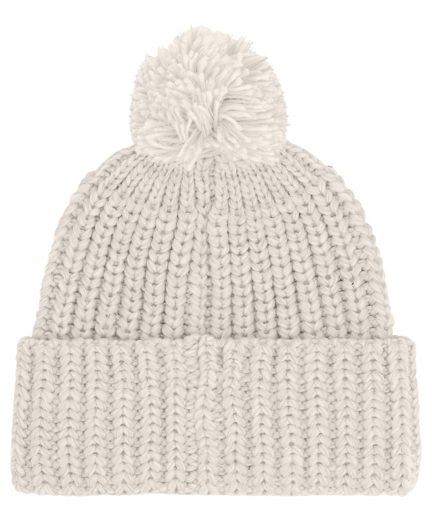 Женская шапка The North Face Cozy Chunky Cabin Cuffed, цвет: Белый / Гравийный — фото 2