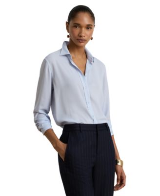 Women's Long-Sleeve Collared Shirt