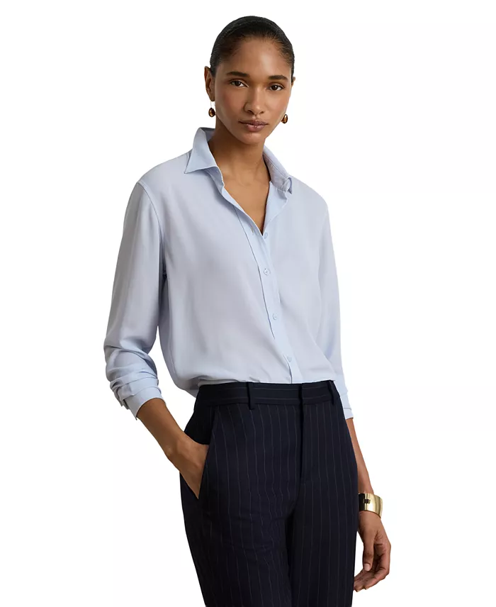 Women's Long-Sleeve Collared Shirt