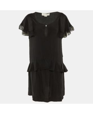 Women's Silk Frill Detail Mini Dress