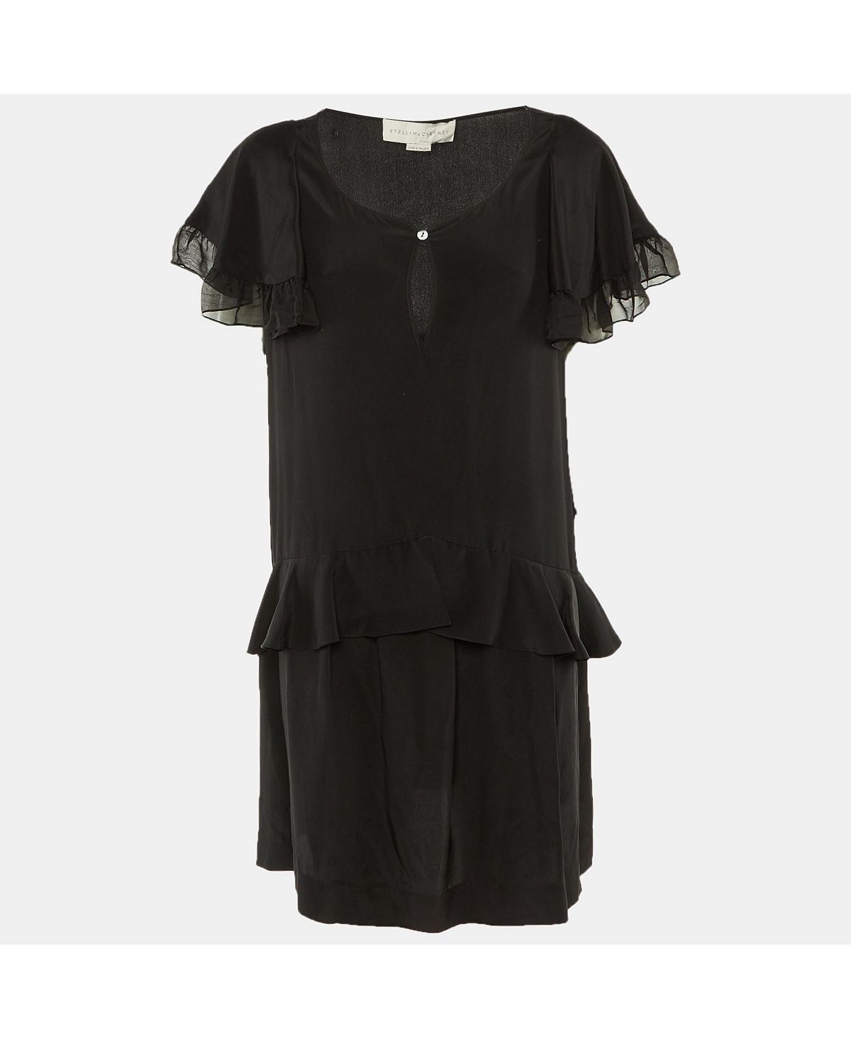 Pre-Owned Stella Mccartney Women's Silk Frill Detail Mini Dress view 1 — MAYCSS fashion products