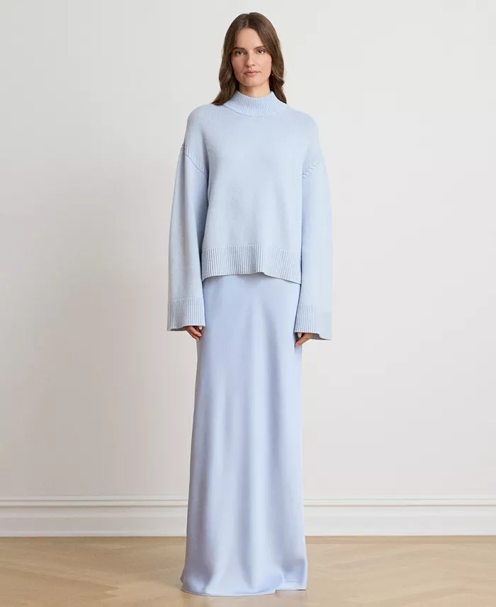 Women's Satin Charmeuse Maxi Skirt - thumbnail 2