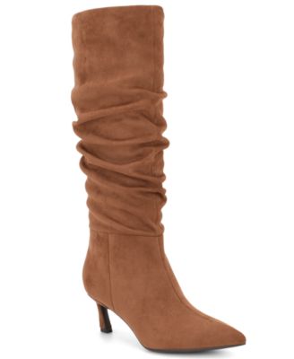 Women's Riyaa Tall Wide Calf Slouch Kitten Heel Dress Boots