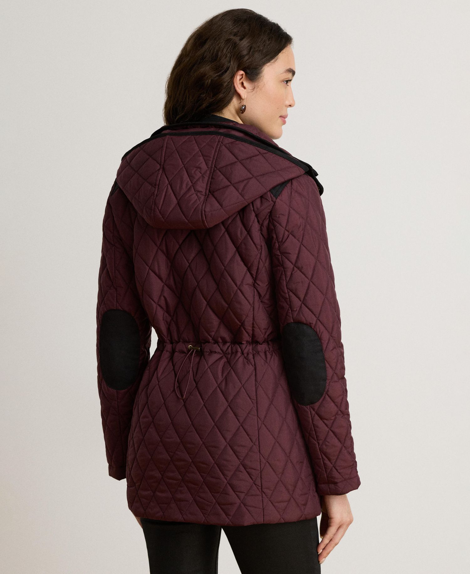 Petite Hooded Quilted Anorak Coat