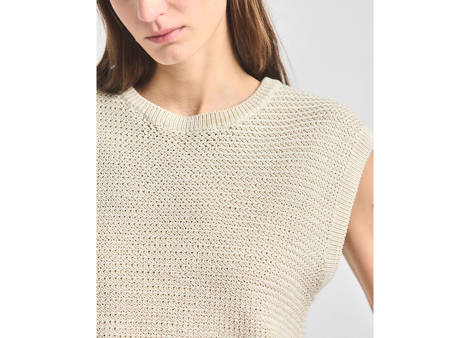 Women's Vivienne Mesh Knit Sleeveless Sweater
