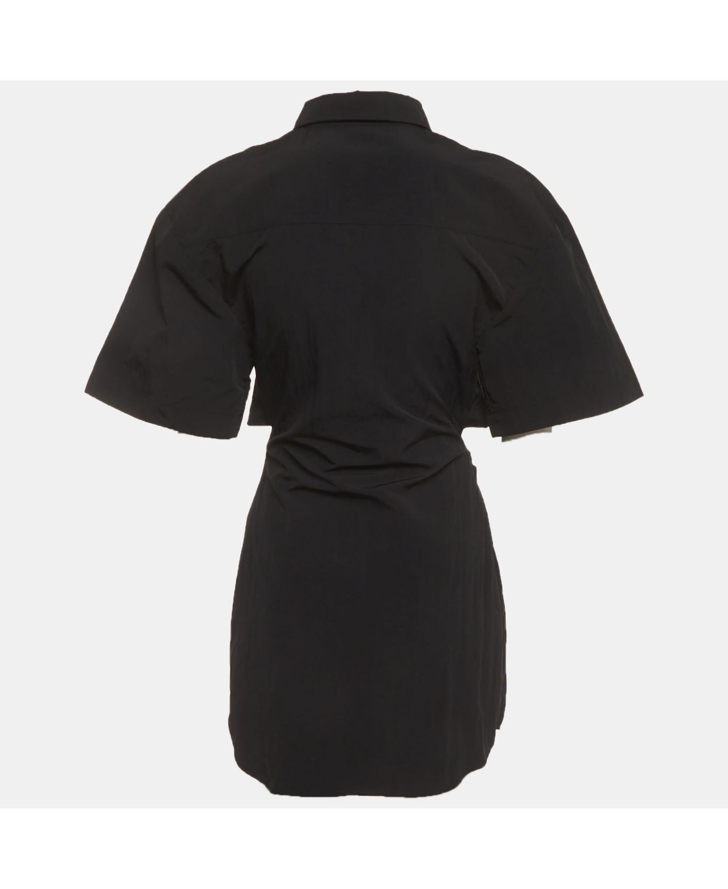 Women's Crepe Twisted Shirt Dress