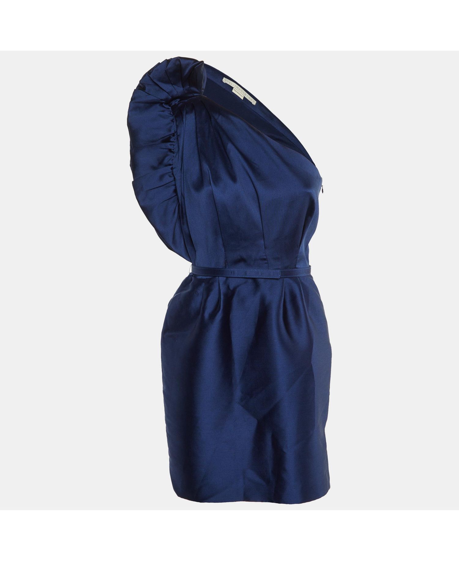 Women's Cotton and Silk One Shoulder Dress