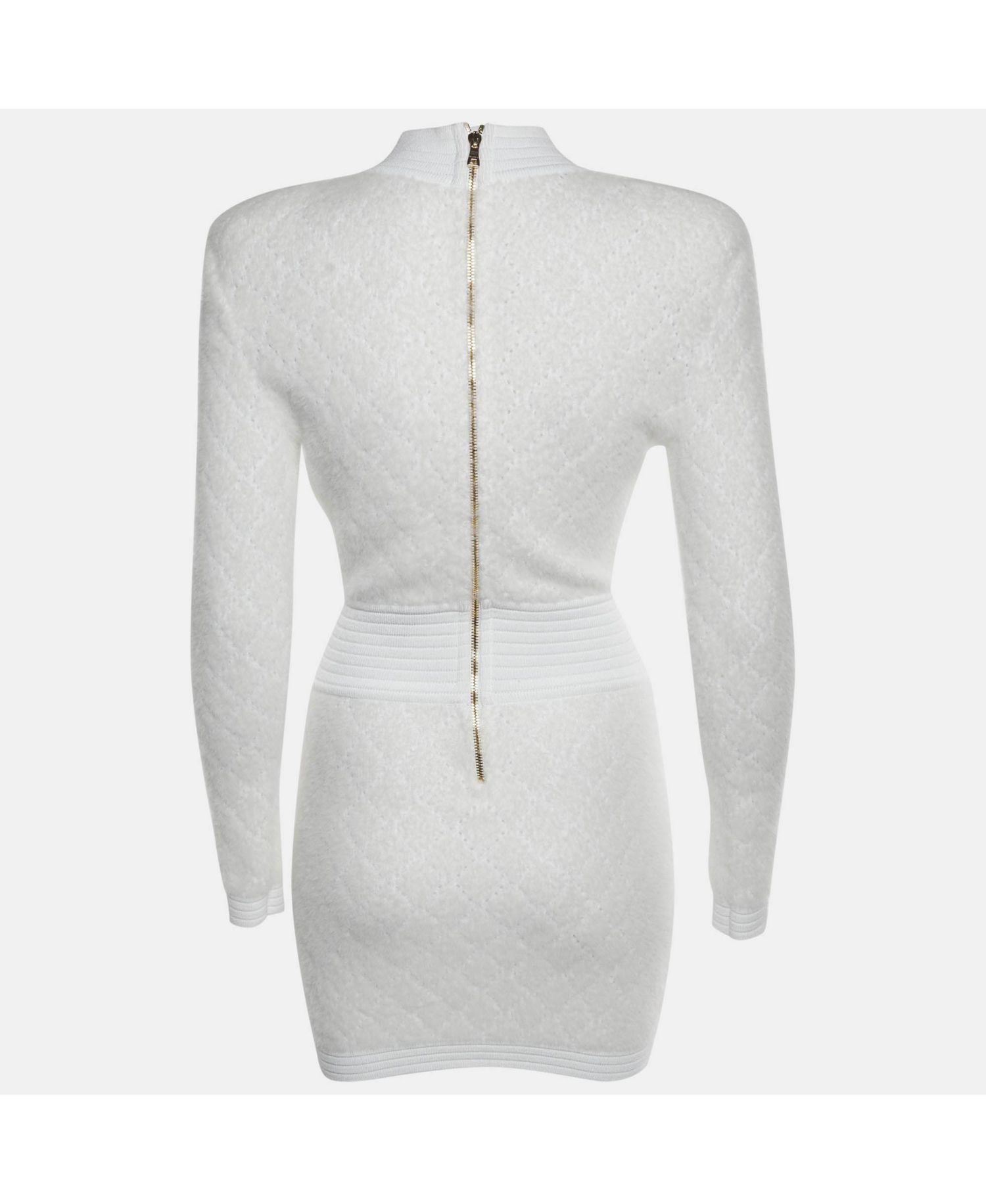 Women's Knit Mohair Blend Bodycon Mini Dress