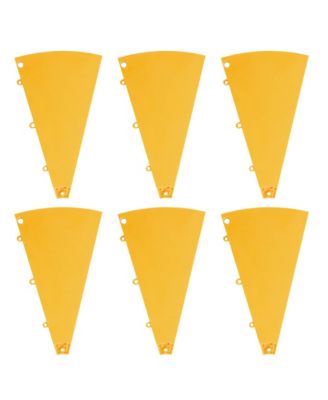 6 Pcs Prize Wheel Panels Dry Erase Yellow for 24" Modular Prize Wheel