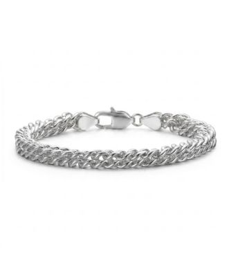 Timeless Polish Finish Chunky Mesh Link Chain Bracelet