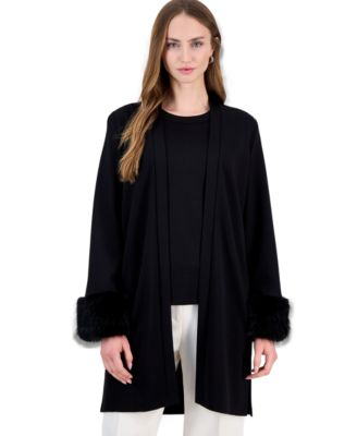 Women's Serenity Long Sleeve Faux Fur Cardigan