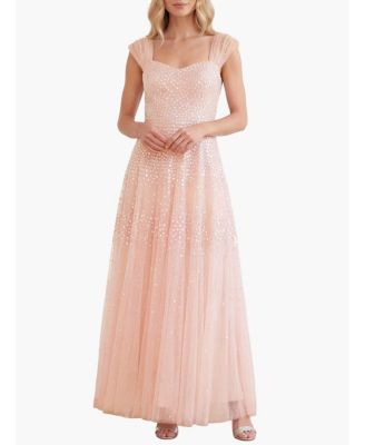 Women's Sunrise Sequin Sweetheart Ankle Gown