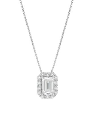 IGI Certified Lab-Grown Diamond Pendant Necklace (1 ct. t.w.) in 14k White Gold
