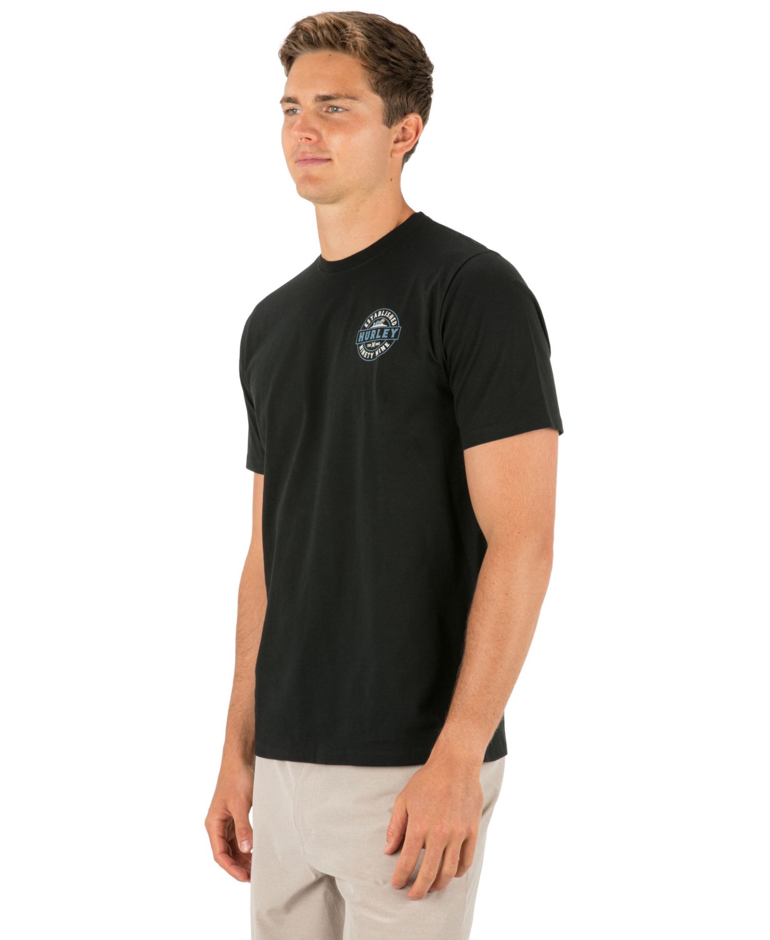 Men's Camp Artwork At Center Back Crewneck T-Shirt