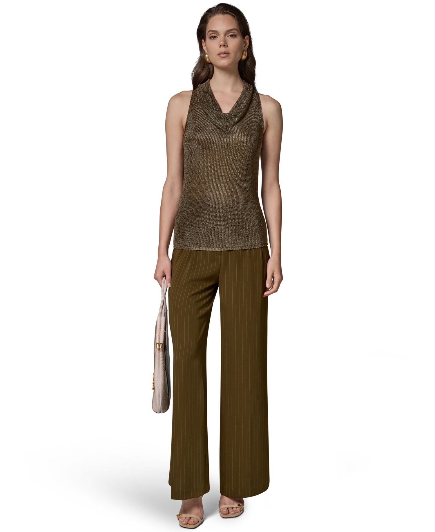 Women's Cowl Neck Sleeveless Sweater