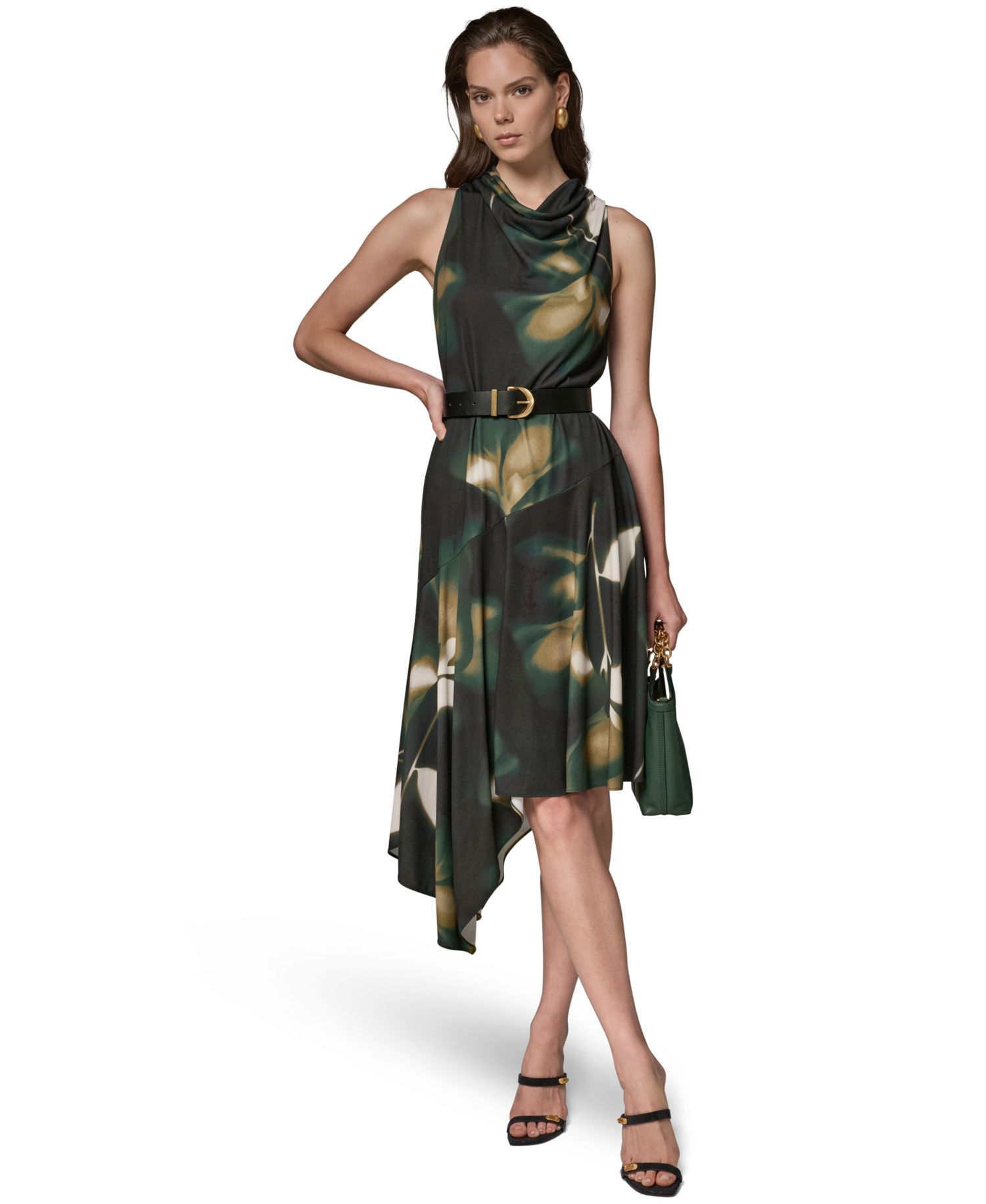 Women's Jersey Print Sleeveless Dress