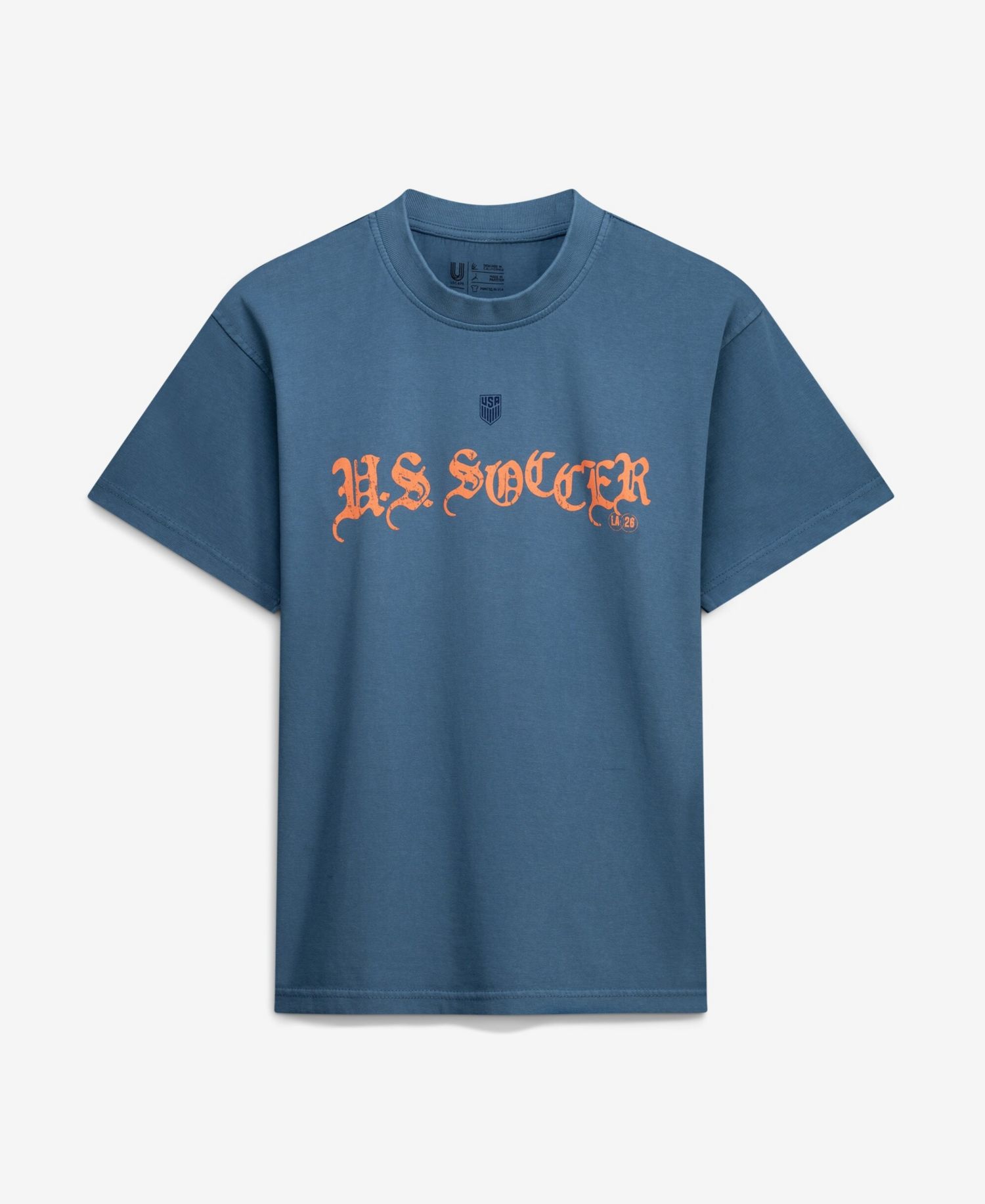 Men's and Women's Blue Host City U.S. Soccer x Los Angeles 2026 Graffiti Vintage T-Shirt