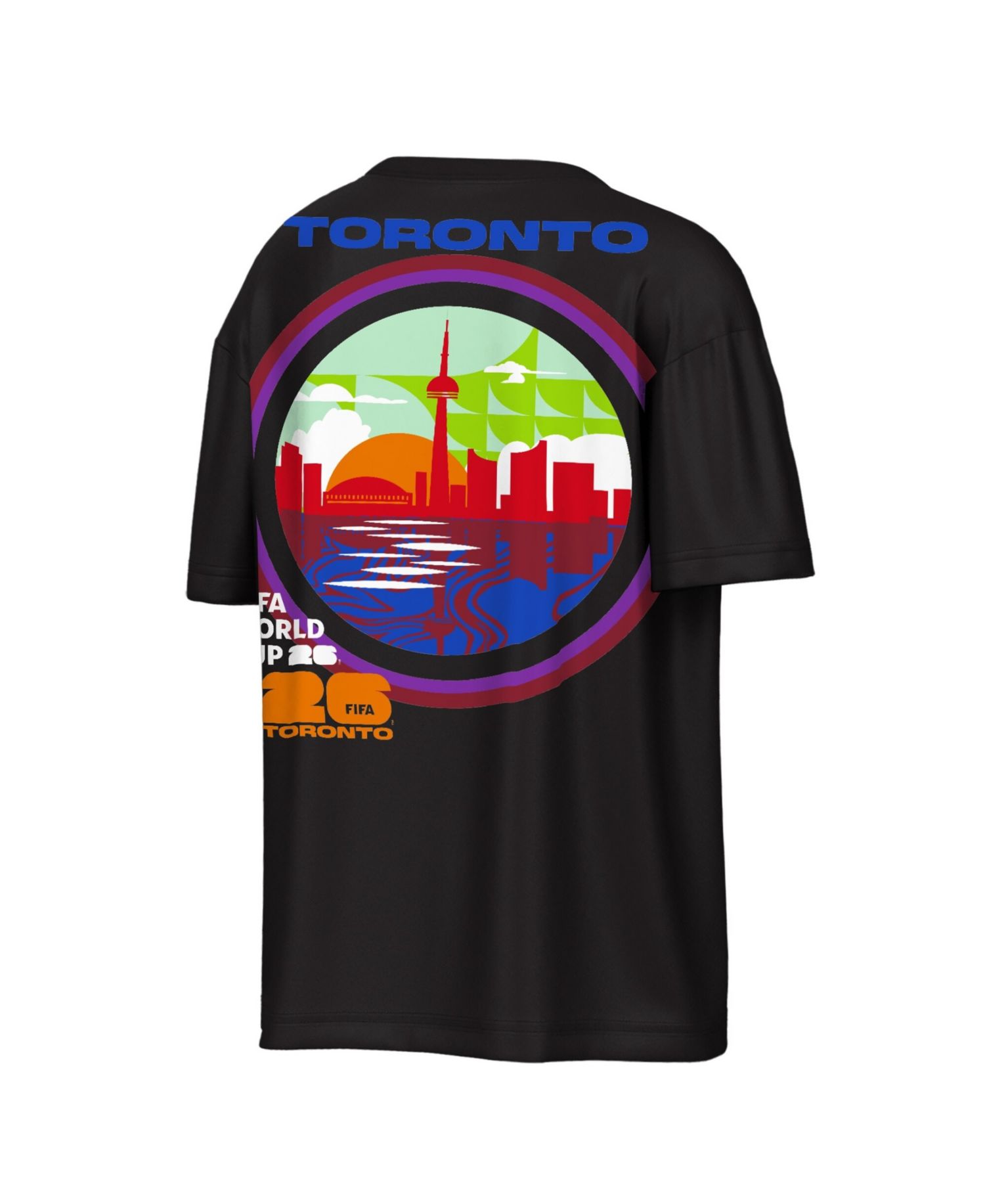 Men's Black FIFA World Cup 2026 Toronto City Reflections T-Shirt