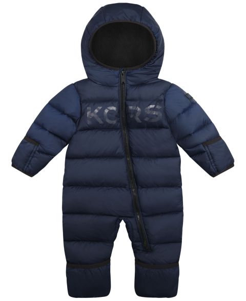 Комбинезон Michael Kors Logo Fleece Lined Pram Snowsuit для мальчиков-малышей, цвет: Полуночный синий