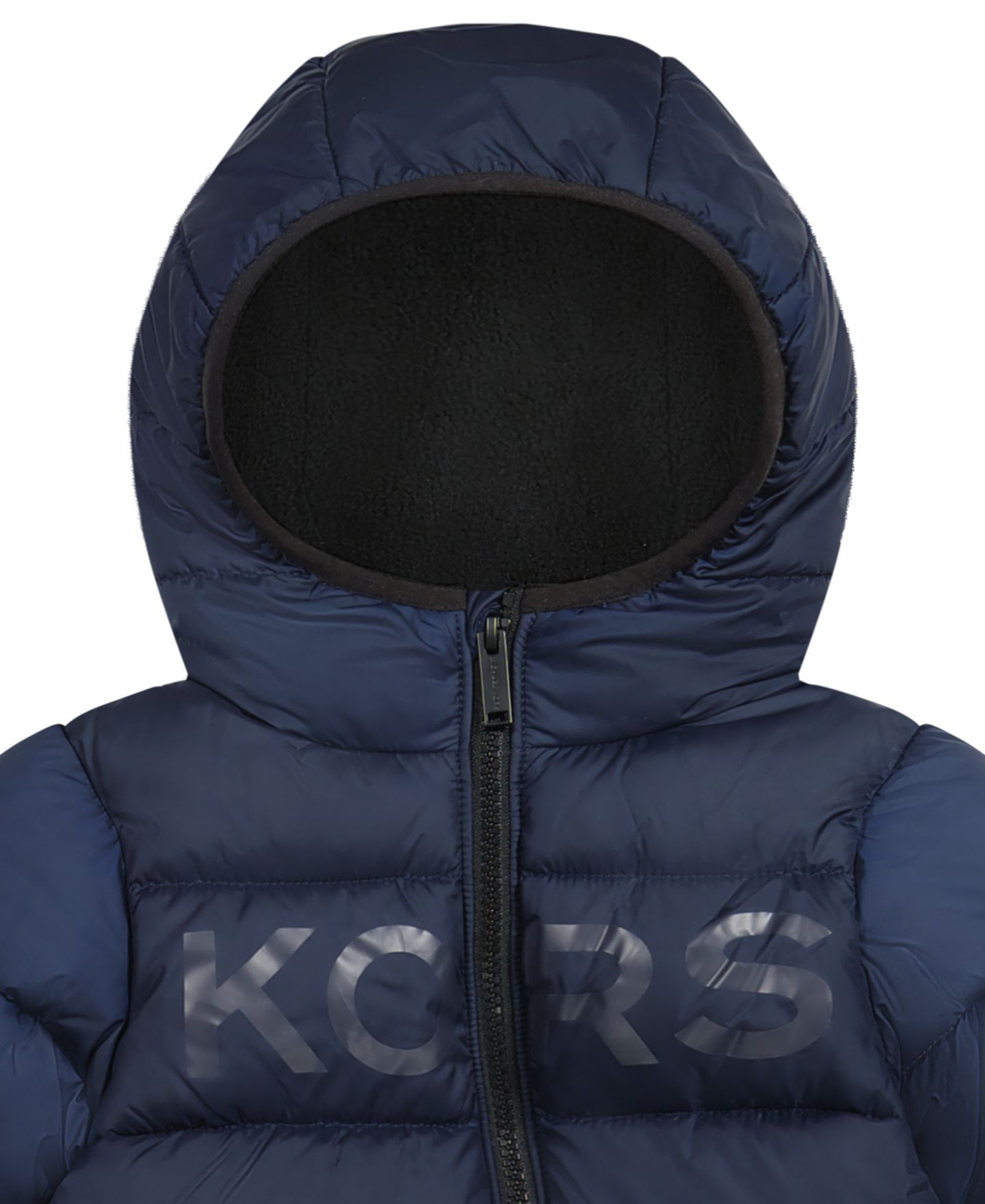 Комбинезон Michael Kors Logo Fleece Lined Pram Snowsuit для мальчиков-малышей, цвет: Полуночный синий — фото 3