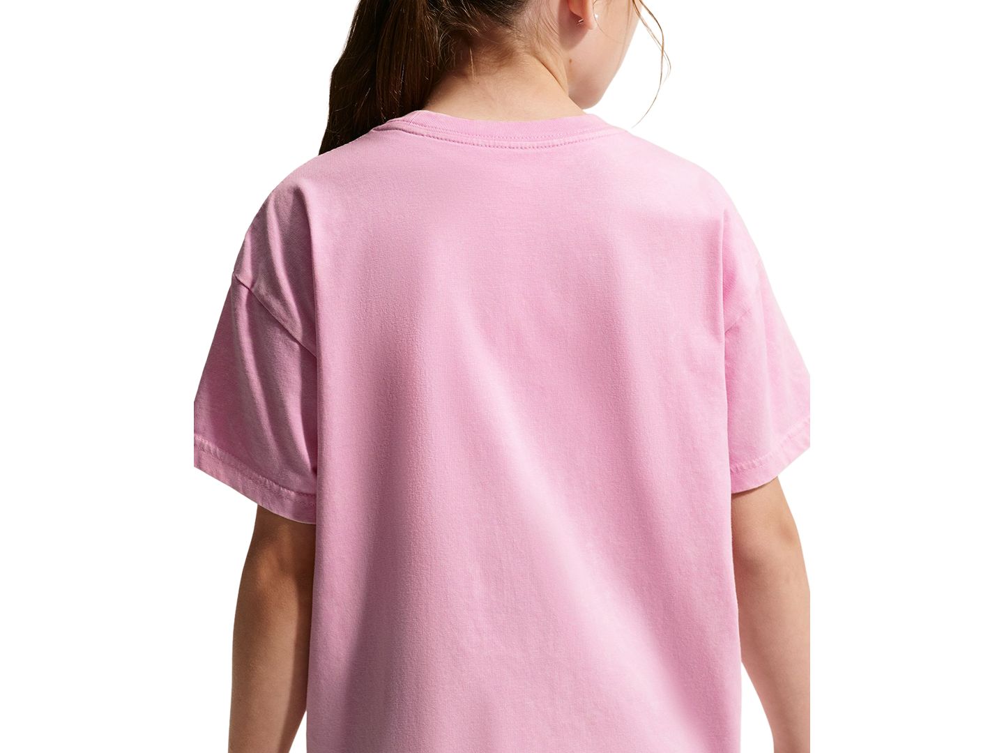 Футболка Nike Sportswear Short-Sleeve T-Shirt для девочек, цвет: Розовый — фото 4