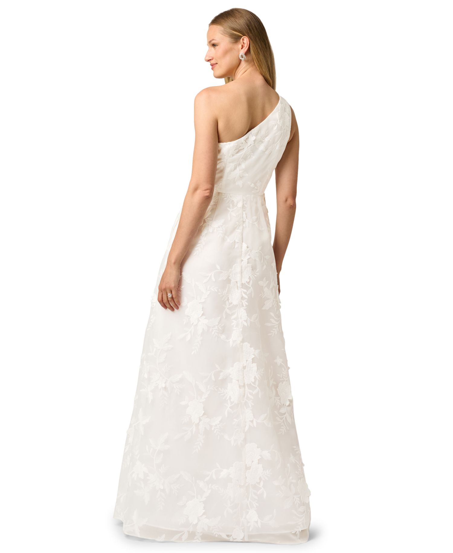 Women's Embroidered Ruffle Gown
