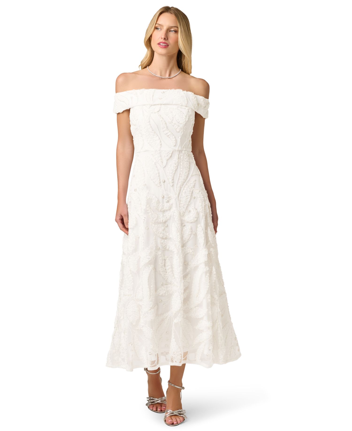 Women's Off-the-Shoulder Midi Dress