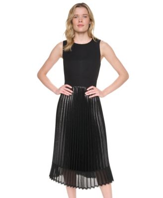 Women's Scoop Neck Sleeveless Midi Dress
