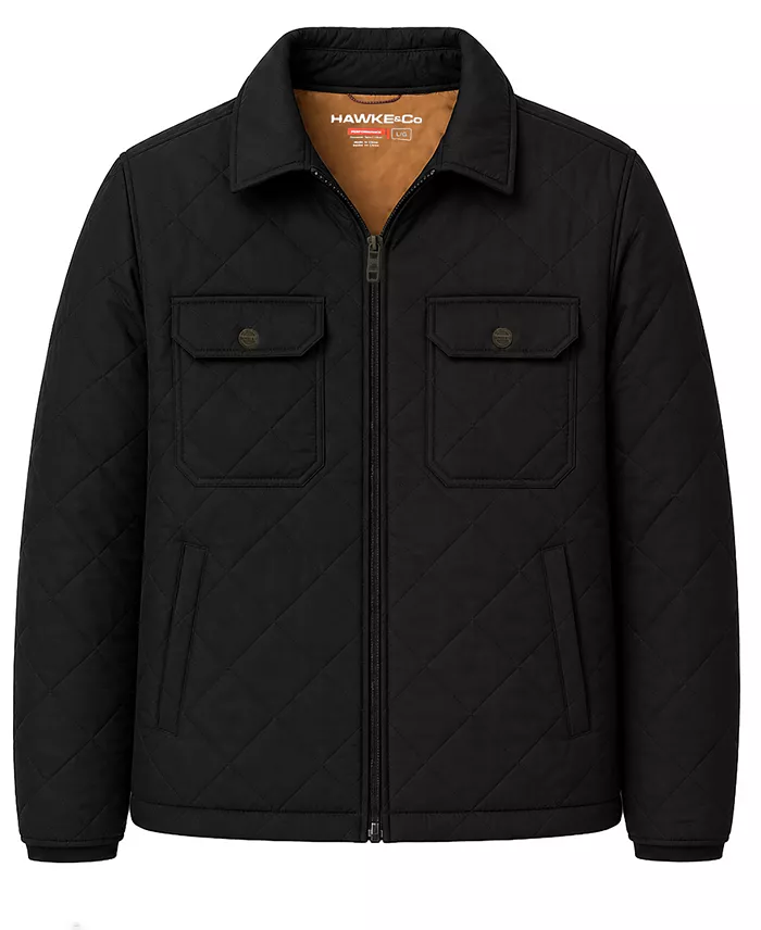 Men's Diamond Quilted Lightweight Jacket - thumbnail 4