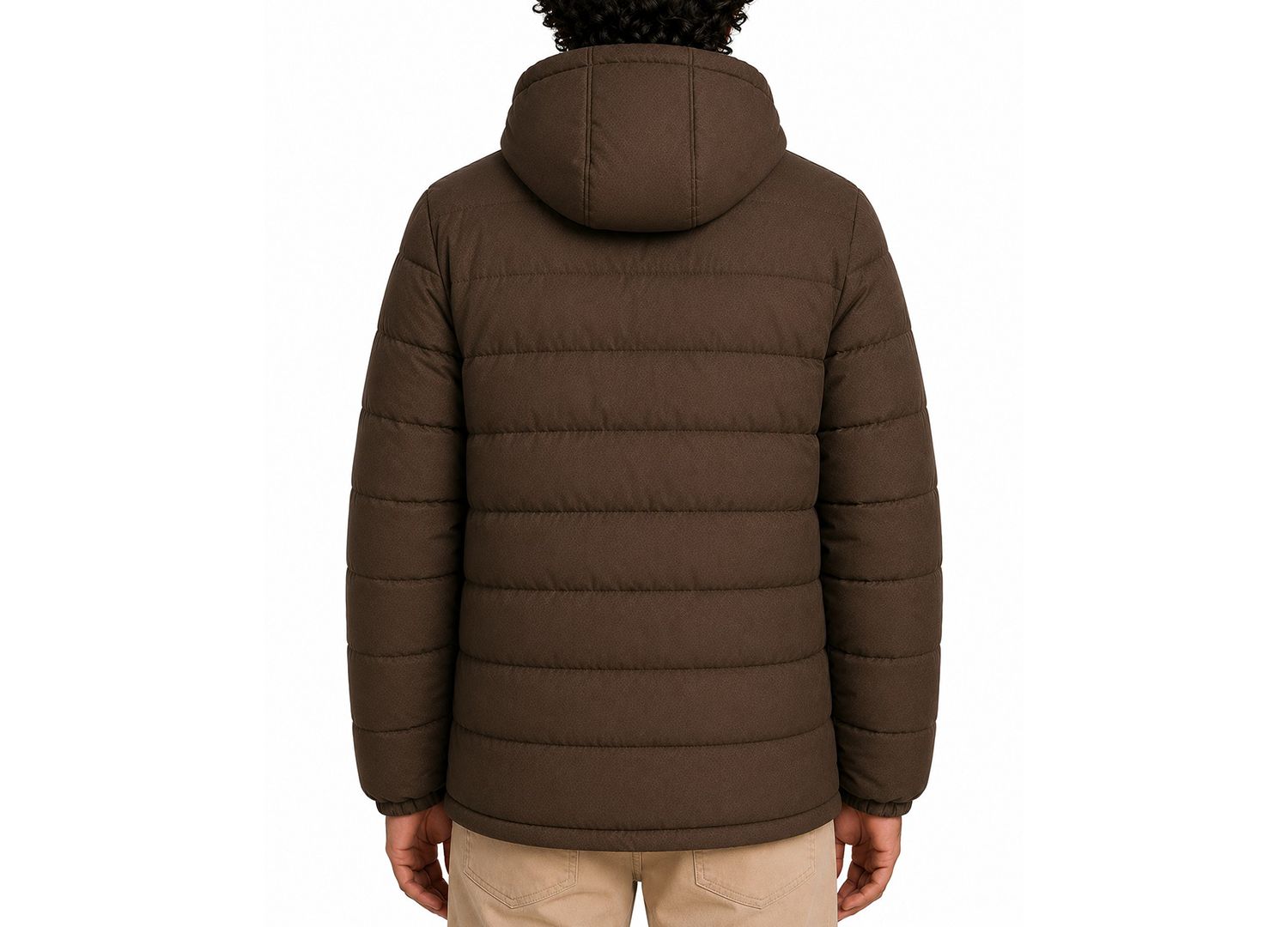 Men's Stretch Insulated Hooded Puffer Jacket