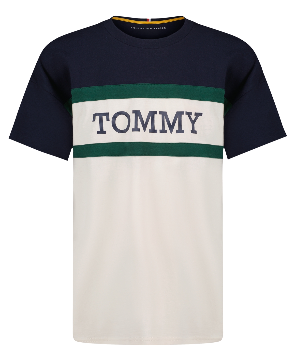 Tommy Hilfiger Boys' 8-20 Color-Block Short-Sleeve T-Shirt - Navy Blazer