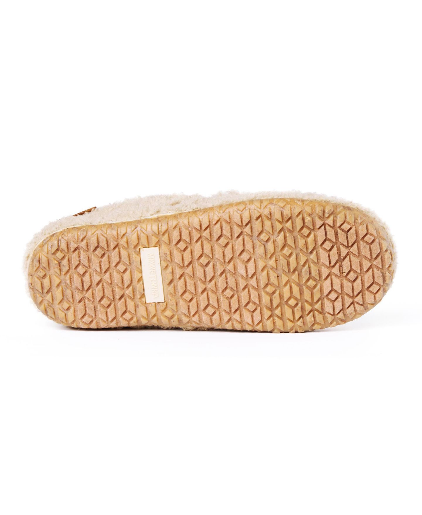 Женские тапочки Minnetonka Tempe Slippers, цвет: Бежевый — фото 5