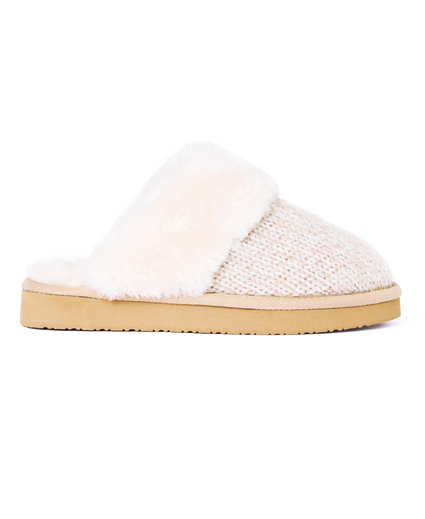Женские тапочки Minnetonka Chesney Sparkle Knit Slipper, цвет: Рыжевато-коричневый — фото 2