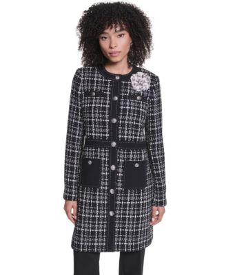 Women's Round Neck Seven-Button Jacket