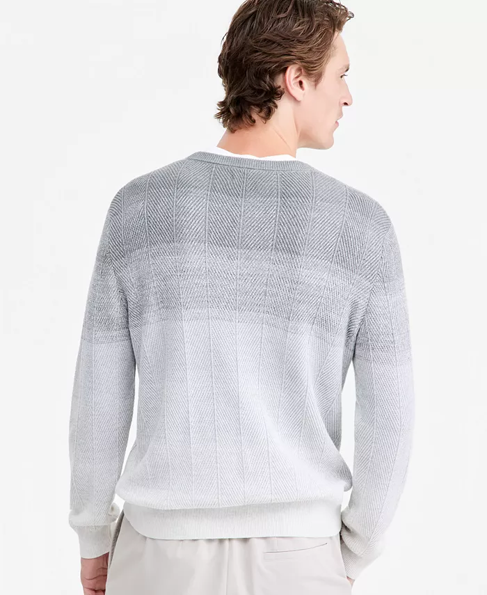Men's Herr Cotton Gradient-Stripe Crewneck Sweater, Macy's Exclusive - thumbnail 7
